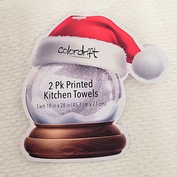 Colordrift Two Pack Printed Kitchen Towels 18" x 28" "tis the season" (NWT) - Picture 3 of 6